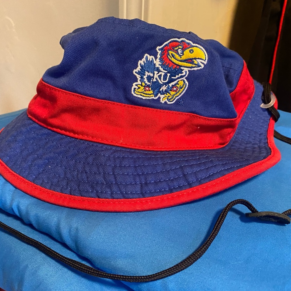 Adidas Kansas University Bucket Hat- Size Small
